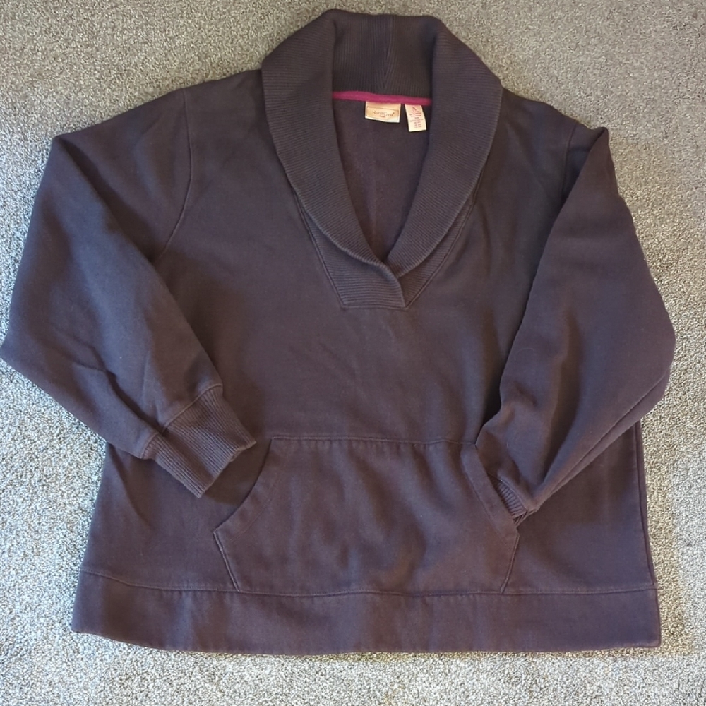 Women's NorthCrest Shawl Collar Sweatshirt With Front Pocket.